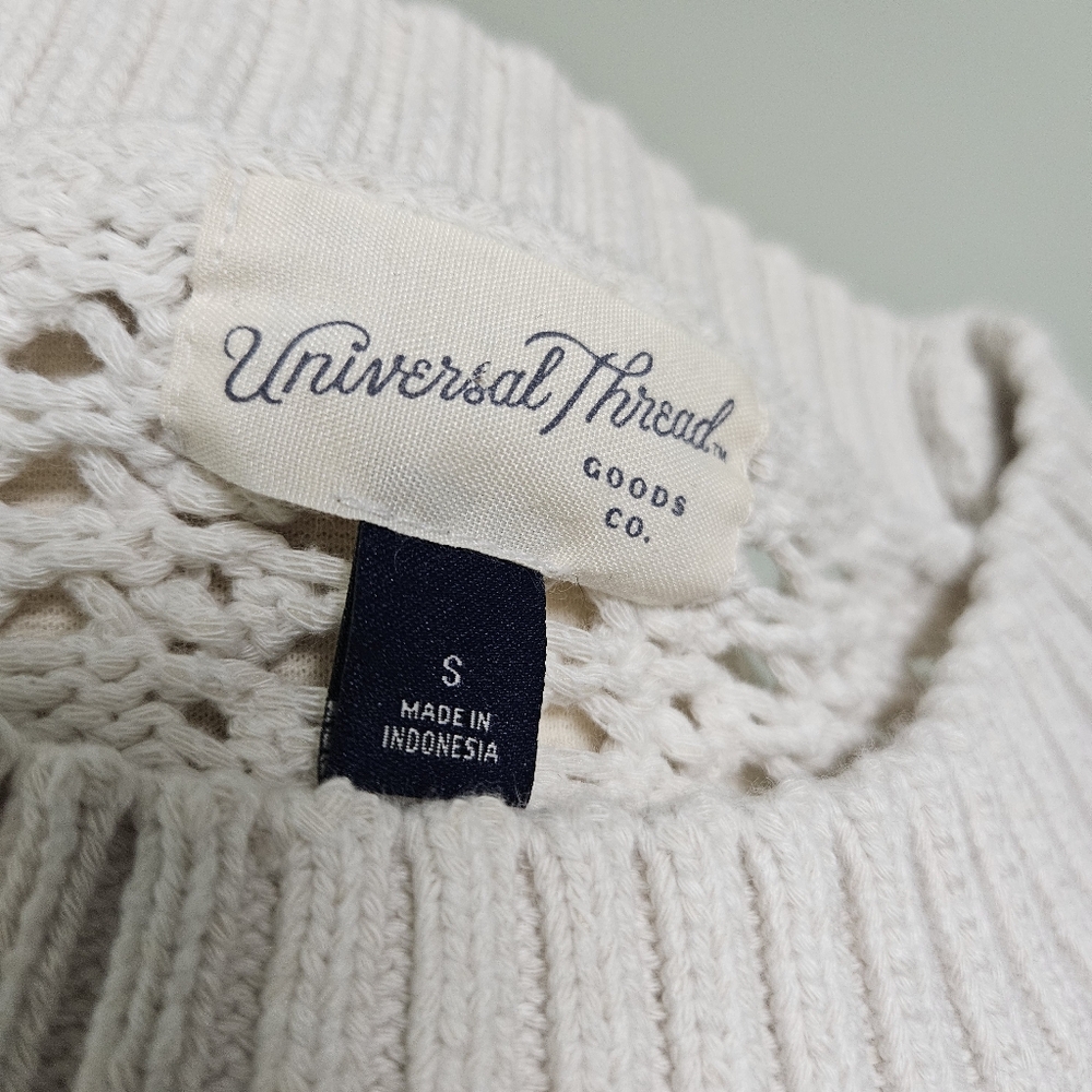 Universal Thread Pullover Crewcut White Sweater C… - image 8